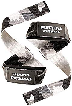 Correas para levantamiento de pesas Ultra Fitness® - acolchadas con silicona, 2 unidades, para entrenamientos de culturismo