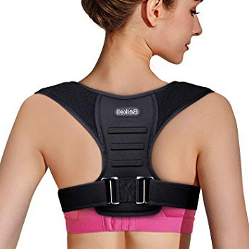 Beikell Corrector de Postura, Corrector de Postura Espalda Hombro para Hombre y Mujer Talla Única y Ajustable Faja Espalda Recta Soporte Transpirable para Aliviar Dolor y Mejorar Postura