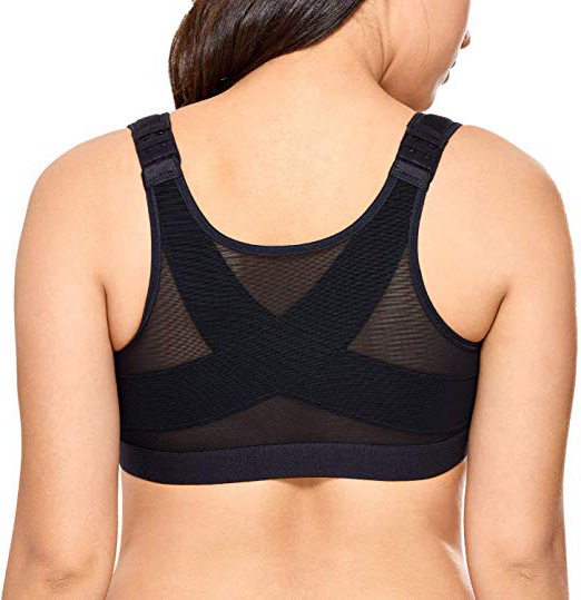 DELIMIRA - Sujetador Corrector de Postura con Soporte de Espalda en X para Mujer