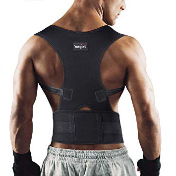 Unigear Corrector de Postura para Espalda Hombro Aliviar Dolor de Columna Cinta Ajustable y Cómoda Sujetador Cinturón Corrección de Postura Respirable para Mujeres y Hombres