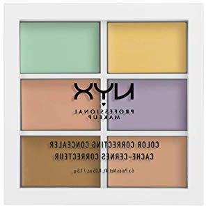 NYX Professional Makeup Paleta de correctores Colour Correcting Palette, 6 colores cremosos y combinables