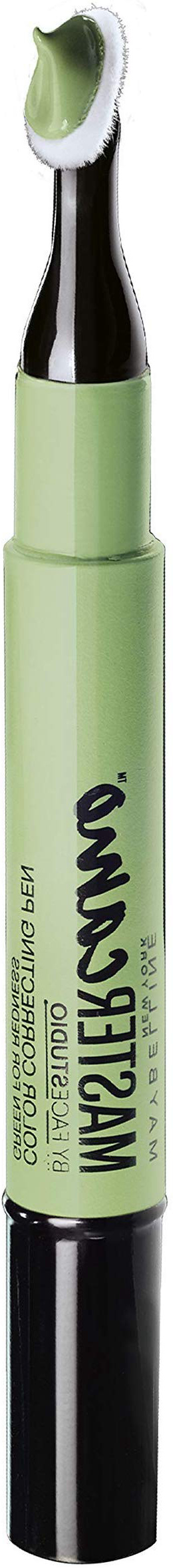 Maybelline New York Corrector Imperfecciones Master Camo Pens (Rojeces), Tono 10 Verde