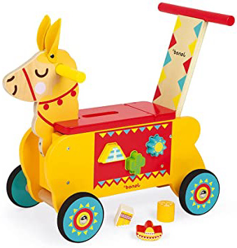 Janod- Carrito Llama (madera), Color