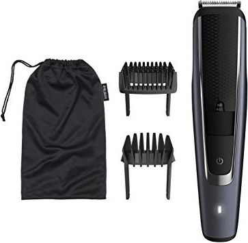 Philips Barbero Serie 5000 BT5502/16 - Recortadora de barba con 40 posiciones de longitud, resistente al agua y cuchillas metálicas autoafilables