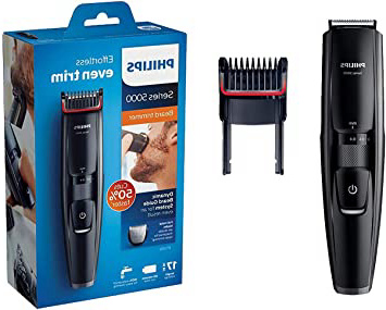 Philips BT5200/16 - Barbero con cuchillas metálicas y peine-guía integrado, color negro