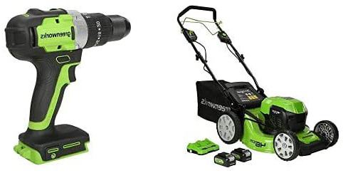 Greenworks Tools GD24X2LM46SPK4x Cortacéspedes rotativos