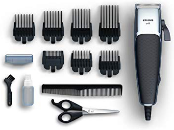 Philips Serie 5000 HC5100/15 - CortaPelos Profesional, Ajuste Nivelador Pulgar, 7 Peines, Cable Extralargo