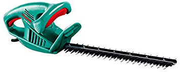 Bosch AHS 45-16 - Tijeras cortasetos (revestimiento de cuchilla, caja de cartón, espada de 45 cm, distancia entre dientes 16 mm, 420 vatios)