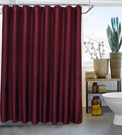 ufengke Cortinas de Ducha Rojo