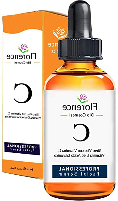60ml Bio Sérum Facial con Vitamina C, E, Ácido Hialurónico puro 100% orgánico.Suero Vegano con Ingredientes Antiedad, Antiarrugas y Antimanchas para Cara y Contorno de Ojos. Tambien para Dermaroller