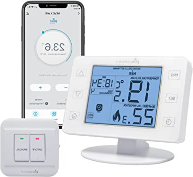 Cronotermostato digital wifi de doble