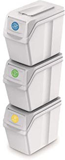 Prosperplast Juego de 3 cubos