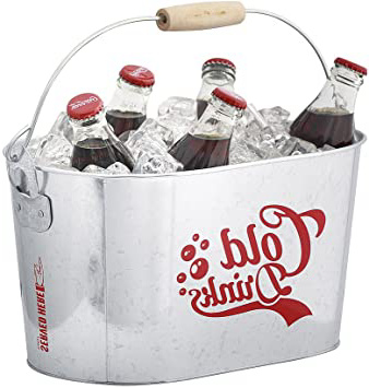 Balvi - Cold Drinks Enfriador de Bebidas. Cubo de Metal para Enfriar Bebidas. Incluye Dos abridores en los Extremos.