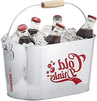 Balvi - Cold Drinks Enfriador de Bebidas. Cubo de Metal para Enfriar Bebidas. Incluye Dos abridores en los Extremos.