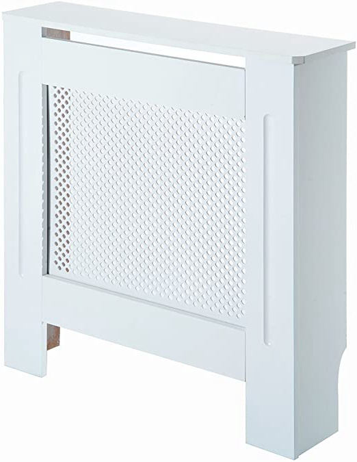 HOMCOM Cubre Radiador Cubierta de Radiador Mueble Estante de Pared para Radiador Diseño Moderno MDF 78x19x82cm