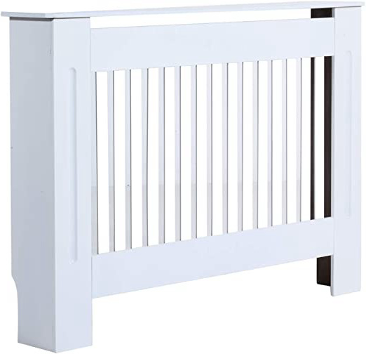 HOMCOM Cubre Radiador Cubierta de Radiador para Radiador Diseño Moderno MDF 112x19x81cm