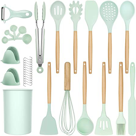 HAMIIS Utensilios Cocina de Silicona,