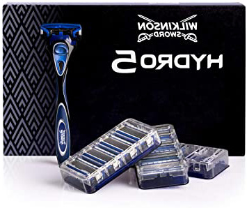 Wilkinson Sword Ffp ECO box Pack Hydro 5 - Kit de afeitado manual con maquinilla de afeitar de 5 hojas para hombre + 11 recambios de cuchillas, cuidado masculino