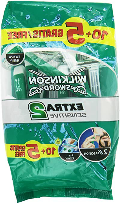 Wilkinson Extra II Sensitive - Máquina desechable, bolsa de 15 unidades