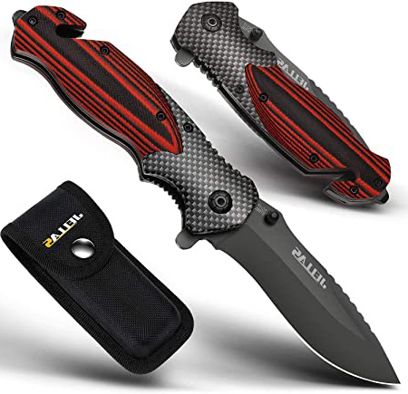 Jellas Cuchillo Plegable Supervivencia, Navaja