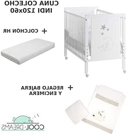 Cuna colecho de bebe Indi + Kit colecho + Colchón HR + 4 ruedas + REGALO Cool-Dreams
