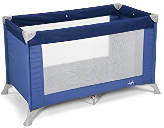 Chicco Goodnight Cuna de viaje ligera, con cierre de paraguas, 8 kg, color azul (Blue)