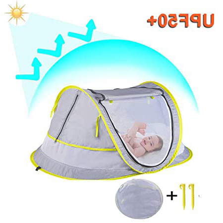StillCool Cuna plegable portátil Pop Up Beach Tent Sun Shelter con 2 clavijas plegables cuna infantil Mosquitera