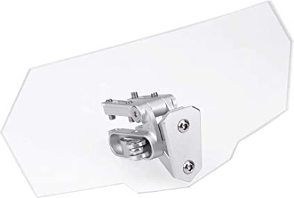 Parabrisas moto Qiilu Parabrisas de la motocicleta Deflector de Viento de Parabrisas Repuestos para Motos 1 pc Universal Ajustable
