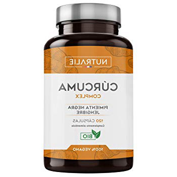 Cúrcuma orgánica(650mg) con Jengibre(50mg) y Pimienta Negra(10mg) | 120 cápsulas vegetales | Máxima calidad | Potente antiinflamatorio y antioxidante natural | Cúrcuma complex | Nutralie