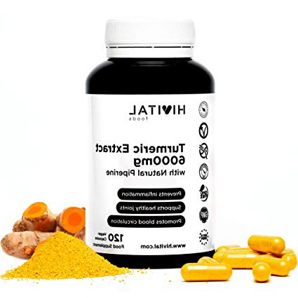 Cúrcuma 6000 mg, Extracto al 95% con Pimienta Negra | 120 cápsulas vegetales | Para mejorar la circulación sanguínea, la salud cardiovascular, combatir la inflamación y el dolor de las articulaciones.