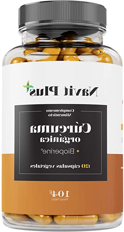 Cúrcuma Orgánica 1490mg con BioPerine®. Suplemento Nº 1 en Cúrcuma. Antioxidante natural. 120 cápsulas vegetales con ingredientes de máxima calidad. Cúrcuma ecológica 100% natural. ISO 9001.