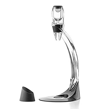 InnovaGoods Decantador de Vino Profesional, ABS, AS y Silicona, Negro, 16.5x40x18.5 cm