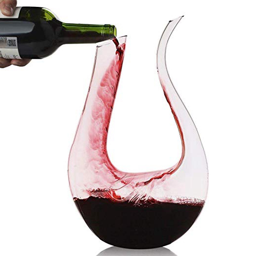 Decantador,Smaier 1200ml Aireador de Rojo Vino ,Cristal de Jarra Regalos, Accesorios de Vino