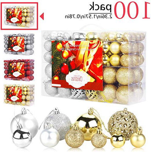 Aitsite Bolas de Navidad 6 cm Bolas de árbol de Navidad Adorno de Pared Colgante de Pared Adornos Decoraciones Árbol Bolas Decorativas Boda de Fiesta Suministro Hogar Decoraciones para Festivales