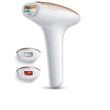 Philips Lumea Advanced SC1999/00 - Depiladora Luz Pulsada, para la Depilación Permanente del Vello Visible en Casa con sensor de tono de piel y 3 Cabezales: Cuerpo, Cara y Zona Bikini