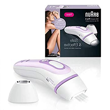 Braun Silk Expert Pro 3 PL3111 - Depiladora Luz Pulsada (IPL) de Última Generación, Depilación Permanente, Blanco/Lila