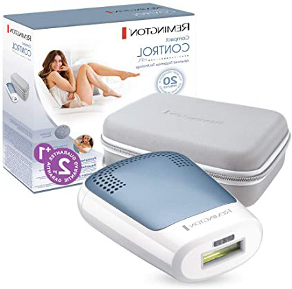 Remington Compact Control IPL3500 - Depiladora de Luz Pulsada, Depiladora IPL con 350 000 Disparos para Cuerpo y Cara, Unisex, Blanco y Azul