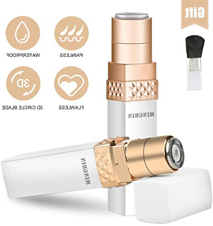 Depiladora de Vello Facial para Mujer, MingBin Eliminación de vello facial Afeitadora sin dolor para Mujer, Depiladora Eléctrica sin Dolor para Labios, Mejillas, Bikini, Piernas, Brazo
