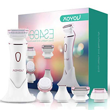 VOYOR Afeitadora Mujer Femenina Recortadora Electrica Bikini Rasuradora Mujer Depiladora para Facial Piernas y Axilas, la Línea del Bikini ES400