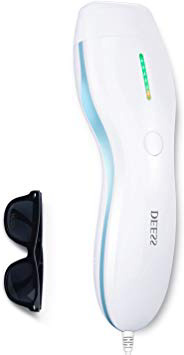 Sistema de Depilación por Luz Pulsada Intensa (IPL), Dispositivo DEESS series 3 Plus de Depilación Permanente para Cara y Cuerpo, 350.000 pulsaciones de luz, Uso Doméstico -Azul-Aprobado por la FDA