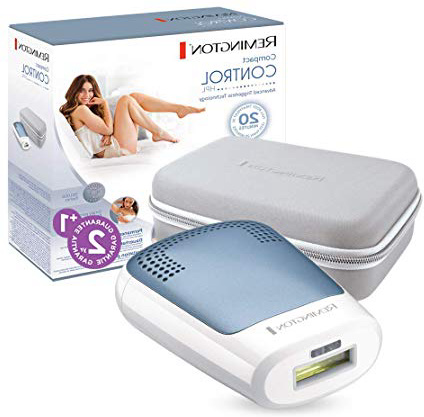 Remington Compact Control IPL3500 - Depiladora de Luz Pulsada, Depiladora IPL con 350 000 Disparos para Cuerpo y Cara, Unisex, Blanco y Azul