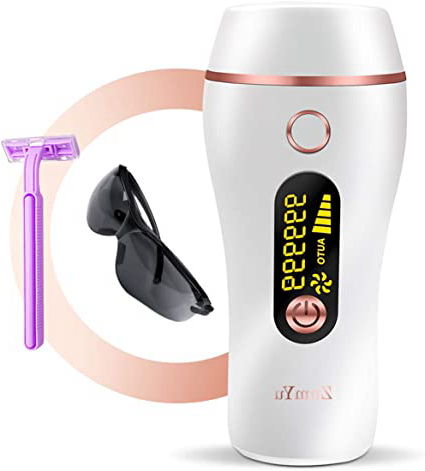 ZumYu IPL Depiladora de Luz Pulsada, 999,999 Flashes Disparos de Depilación Permanente para Cuerpo y Cara Dispositivo Láser Profesional sin Dolor para el Hogar para Cuerpo y Cara, para Mujer y Hombre