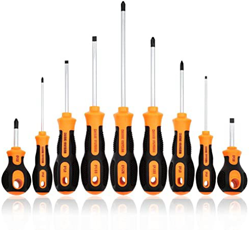 E·Durable 9pcs Juego Destornilladores de