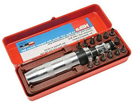 Hilka 11670013 Destornillador impacto Kit Craft Pro 13 piezas 1/2"
