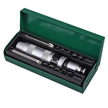 Justech 13pcs 1/2" Juego de destornilladores de impacto cuadrado Ranuras para servicio pesado Phillips Hex Bits
