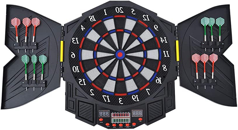 HOMCOM Diana Electronica Digital + 12 Dardos 8 Jugadores 27 Juegos 216 Variantes Sonido