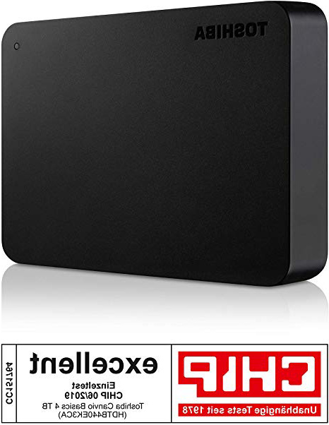 Toshiba Canvio Basics - Disco duro externo, 2.5 pulgadas (6.4 cm), Negro, 4 TB