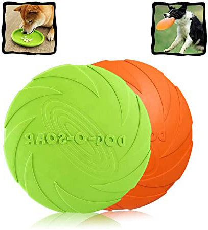 Perros interactivos Frisbee,2 Pcs Frisbee