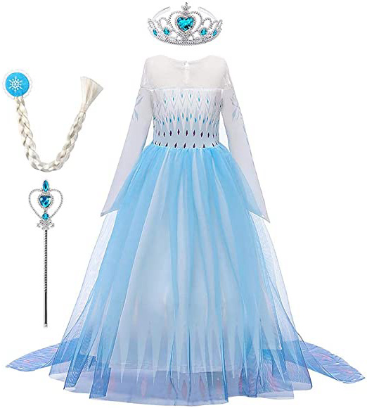 IWEMEK Disfraz de princesa Elsa