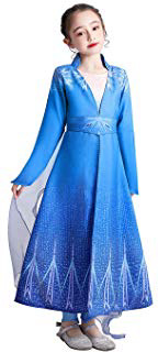 URAQT Disfraz Elsa Frozen, 100CM